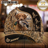 Maxcorners Mesh Panel Flying Ducks Marsh Camo Dog Hunting Multicolor Options Personalized Name 3D Cap