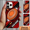Maxcorners Orange Target Motion Blue Shooting Sports Personalized Name Trap Shooting Phone Case