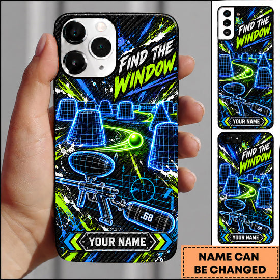 Maxcorners Paintball Find The Window Strategy Personalized Name 3D Phone Case