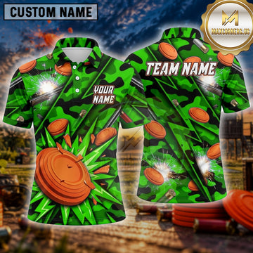 Maxcorners Clay Target Shooting Explosive Shards Multiple Options Personalized Name, Team Name 3D Shirt