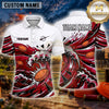 Maxcorners Clay Shooting Ocean Wave Impact Multiple Options Personalized Name, Team Name 3D Shirt