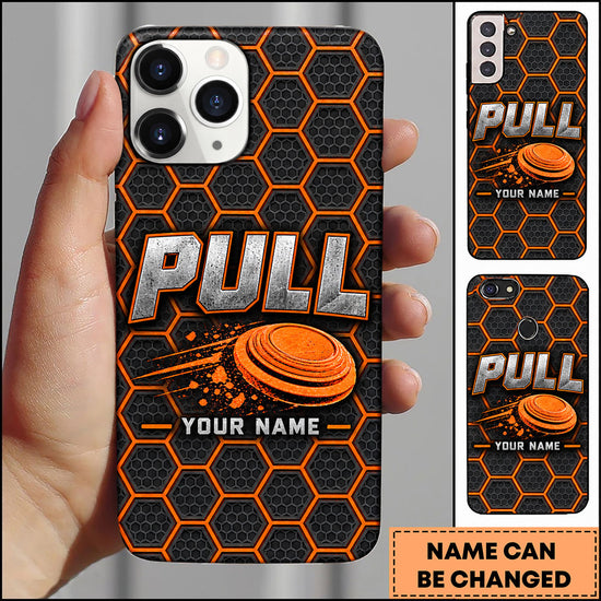 Maxcorners Trap Shooting Honeycomb Pull Clay Target Personalized Name 3D Phone Case