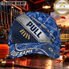 Maxcorners Diagonal PULL Shotgun Trap Shooting Personalized Name 3D Cap