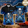 Maxcorners Skull Crossed Rifles Multiple Options Personalized Name, Team Name 3D Shirt