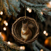 Maxcorners Personalized Woodland Hunting Acrylic Christmas Ornament Custom Gift For Hunters 2D Flat