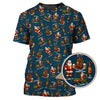 Maxcorners Pattern Golf Shirt, Christmas Golf Shirt, Funny Golf And Beer Shirt, Golf Gift For Men