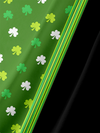 Maxcorners Green And Black St. Patrick's Day Lucky Clover Hawaiian Golf Shirt, Tropical Vibe Men's Golf Shirt