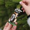 Maxcorners Personalized Golf Bag Acrylic Ornament, Custom Name Golf Ornament, Gift For Golf Lover, Xmas Ornament