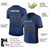 Maxcorners Custom Royal Black-White Drift Fashion Football Jersey LM2605