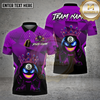 Maxcorners Billiards Shirt 8 Ball King Flame Geometric Power Multioptions Personalized Name, Team Name Unisex 3D Shirt