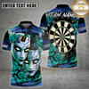Maxcorners Darts Gothic Mask Roses Dartboard Art Multi Options Personalized Name, Team Name 3D Shirt
