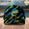 Maxcorners Fishing Neon Splash Angler Hat Personalized Name Classic 3D Cap (9 Breeds)