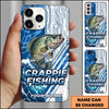 Maxcorners Fishing Phone Case Circuit Board Tech Blue Sport Design Personalized Name Phone Case (8 Fish Species)