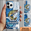 Maxcorners Fishing Phone Case Circuit Board Tech Blue Sport Design Personalized Name Phone Case (8 Fish Species)