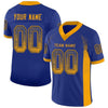 Maxcorners Custom Royal Gold-Navy Drift Fashion Football Jersey LM2605