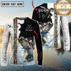 Maxcorners Chinook Fishing Split Grunge Splash Design Personalized Name, Team Name Long Sleeve Shirt (12 Fish Species)