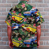 Maxcorners Drag Racing Custom Car Photos with Floral Pattern, Personalized Hawaiian Shirt, Gifts for Drag Racers (Up to 5 photos)