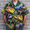 Maxcorners Drag Racing Custom Car Photos with Floral Pattern, Personalized Hawaiian Shirt, Gifts for Drag Racers (Up to 5 photos)