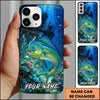 Maxcorners Fishing Deep Blue Coral Reef Customized Name 3D Cap