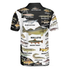 Maxcorners Freshwater Fish Types Fishing Men 3D Polo