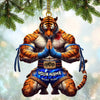 Maxcorners Custom Name Muay Thai Ornament, Christmas Gift for Muay Thai Lover 2D Flat LM2211