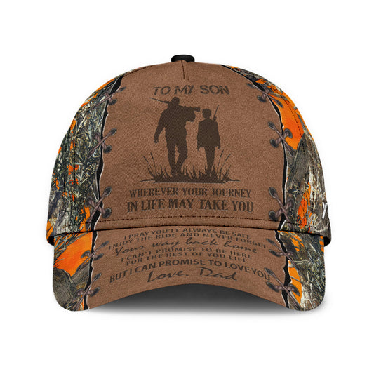 Maxcorners 3D All Over Print Baseball Cap Hunting To My Son Classic Cap LM0402