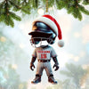 Maxcorners Custom Name and Number Baseball Ornament, Baseball Lover Christmas Gift52 2D Flat LM2111