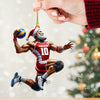 Maxcorners Volleyball Santa Home Decor Christmas Ornament, Personalized Ornament 2D Flat LM2211