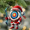 Maxcorners Custom Name Archery Ornament, Christmas Gift Decoration 2D Flat LM2211