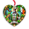 Maxcorners Custom Name Ireland Ornament, Christmas Gift for Ireland Lover89 2D Flat LM2111