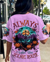 Maxcorners Always Take The Scenic Route Halloween Compass All Over Print LM2101