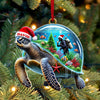 Maxcorners Custom Name Diving Ornament, Diving Lover Christmas Gift 2D Flat LM2111