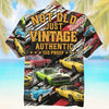 Maxcorners Personalized Not Old Just Vintage Authentic Classic Car Hawaiian Shirt, Custom Photo Car Aloha Shirts (Up to 5 photos)
