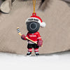 Maxcorners Squid Game Hockey Christmas Ornament, Personalized Ornament 2D Flat LM2211