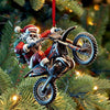 Maxcorners Custom Name Motocross Ornament, Motocross Lover Christmas Gift 7 2D Flat LM2211