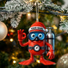 Maxcorners Diving Home Decor, Christmas Ornament, Personalized Ornament 4 2D Flat LM2111