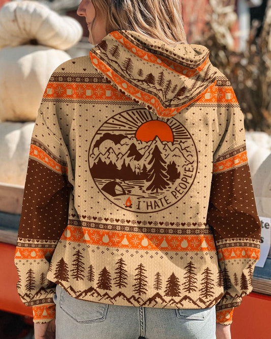 Maxcorners I Do What I Want Camping Bear Christmas All Over Print LM2101
