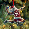 Maxcorners Custom Name and Number Volleyball Ornament, Christmas Gift for Volleyball Lover 2D Flat LM2111