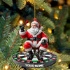 Maxcorners Santa Darts Christmas Ornament, Personalized Ornament 2D Flat LM2211