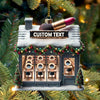 Maxcorners Custom Name Beauty Salon Ornament, Beauty Shop Christmas Decor 2D Flat LM2111
