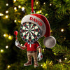 Maxcorners Custom Name Dart Ornament, Christmas Gift Decoration 2D Flat LM2211