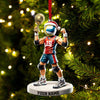 Maxcorners Custom Name and Number Volleyball Ornament, Volleyball Lover Christmas Gift 2D Flat LM2111
