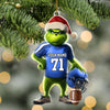 Maxcorners Custom Name Rugby Football Ornament, Rugby Football Lover Christmas Gift51 2D Flat LM2111