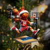 Maxcorners Basketball Player Christmas Ornament, Personalized Ornament 2D Flat LM2211