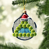 Maxcorners Tennis Balls Christmas Home Decor Christmas Ornament, Personalized Ornament 2D Flat LM2211