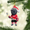 Maxcorners Squid Game Hockey Christmas Ornament, Personalized Ornament 2D Flat LM2211