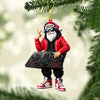 Maxcorners Santa DJ Home Decor Christmas Ornament, Personalized Ornament 2D Flat LM2211