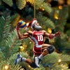 Maxcorners Volleyball Santa Home Decor Christmas Ornament, Personalized Ornament 2D Flat LM2211