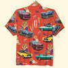 Maxcorners Personalized Classic Car Hawaiian Shirt, Gift For Car Lovers, Custom Photo Car Aloha Shirts (Up to 5 photos)