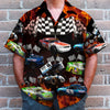 Maxcorners Personalized Racing Car Hawaiian Shirt, Weekend Forecast Dirt Track Racing With A Chance Of Drinking, Custom Photo Car Aloha Shirts